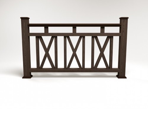 Ограждение из ДПК FG3 венге купить в Пушкино