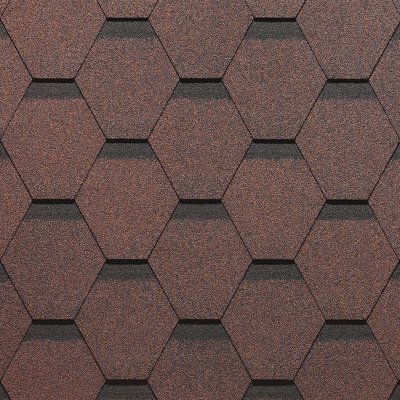 Гибкая черепица Docke, коллекция Сота – Красный