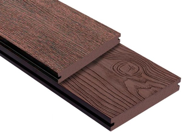 Террасная доска ДПК Outdoor 3D полнотелая STORM/OCEAN BROWN коричневая микс купить в Пушкино