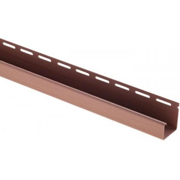 J-профиль Люкс Крашенный, T-15, ВН, Красно-коричневый купить в Пушкино