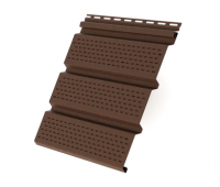 Софит со сплошной перфорацией, коричневый купить в Пушкино