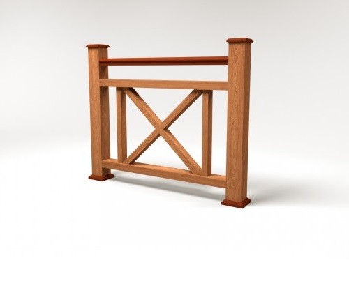 Ограждение из ДПК FG2 терракот купить в Пушкино