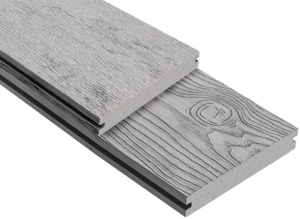 Террасная доска ДПК Outdoor 3D полнотелая STORM/OCEAN GREY серая микс купить в Пушкино