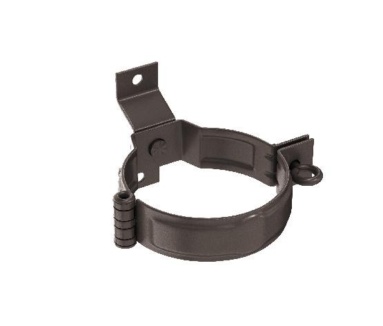 Водосток Aquasistem, система 150/100 - Декоративный хомут трубы под дерево с комплектом крепления RR 32 Тёмно-Коричнневый купить в Пушкино