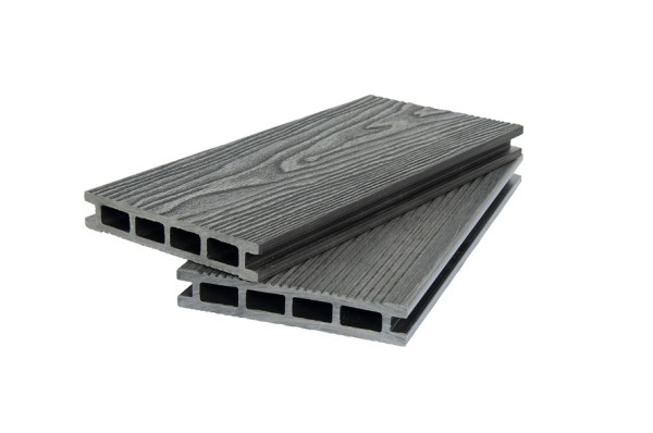 Террасная доска ДПК POLIVAN GROUP 3D+вельвет пустотелая двухсторонняя DENPASAR чёрный купить в Пушкино