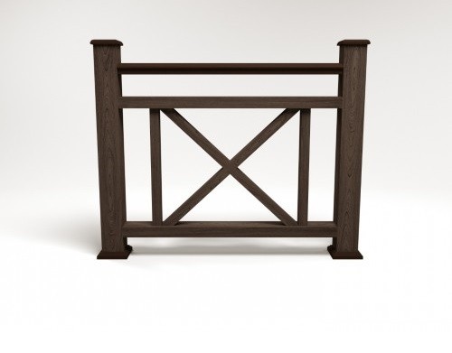 Ограждение из ДПК FG2 венге купить в Пушкино