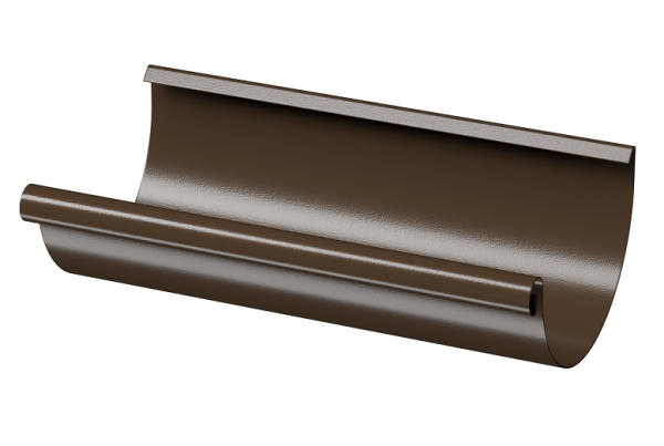 Желоб полукруглый D125 3 м Döcke STAL PREMIUM Каштан, (RAL 8017) купить в Пушкино
