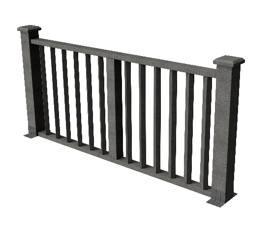 Ограждения декоративное ДПК GRINDERDECO Бруклин серый базаль купить в Пушкино
