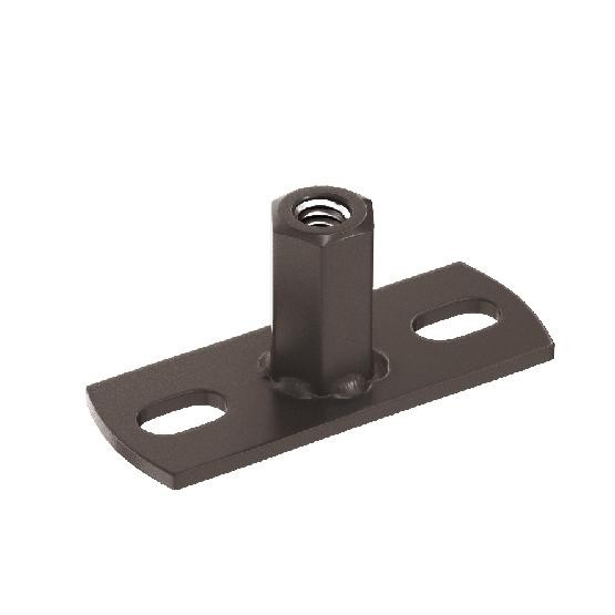 Водосток Aquasistem, система 150/100 - Держатель для хомута под метиз RR 32 Тёмно-Коричневый купить в Пушкино