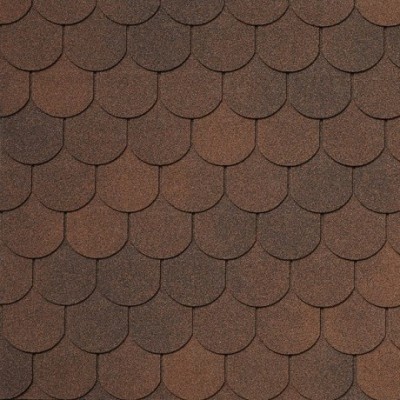 Гибкая черепица Tegola ASSISI marrone 434