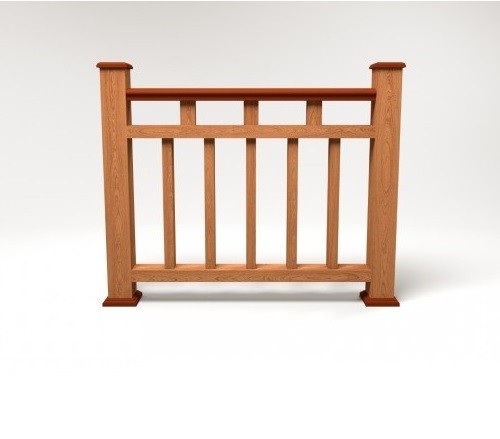 Ограждение из ДПК FG1 терракот купить в Пушкино