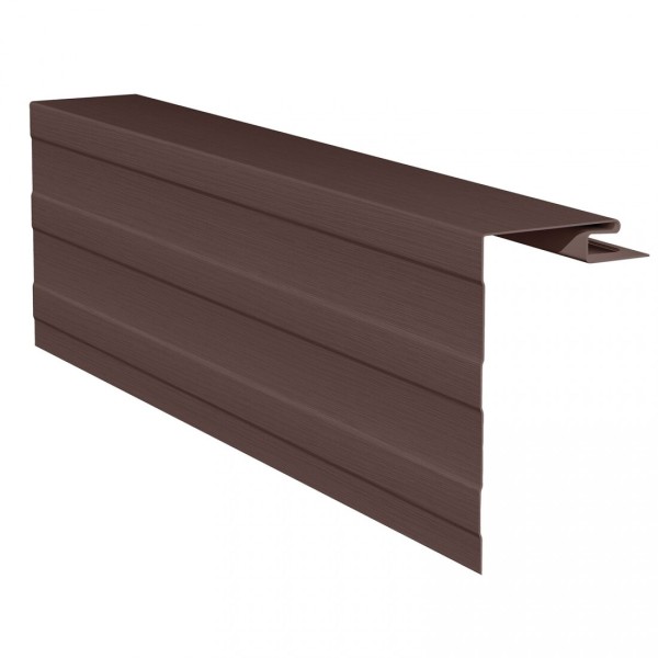 Приоконная планка (околооконный профиль) для сайдинга, коричневый купить в Пушкино