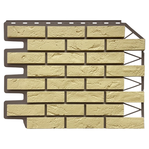 Фасадная панель FineBer, Кирпич Баварский, Песочный купить в Пушкино