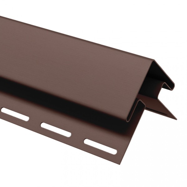 Угол внешний (наружный) для сайдинга, коричневый купить в Пушкино