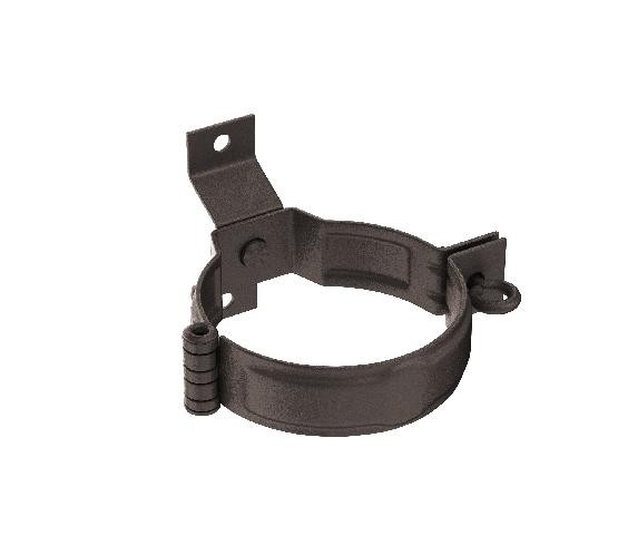 Водосток Aquasistem, Система 150/100 - Декоративный хомут трубы под дерево с комплектом крепления RR 32 Тёмно-коричневый matt купить в Пушкино