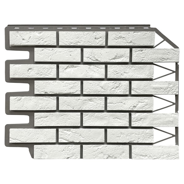 Фасадная панель FineBer, Кирпич Баварский, Белый купить в Пушкино