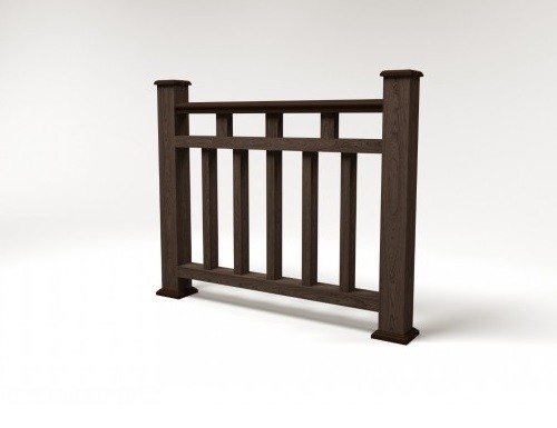 Ограждение из ДПК FG1 венге купить в Пушкино