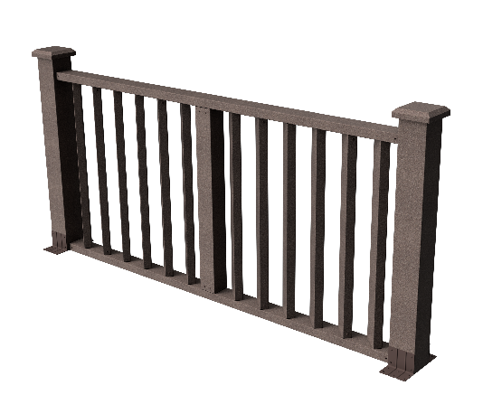 Ограждения декоративное ДПК GRINDERDECO Бруклин венге купить в Пушкино