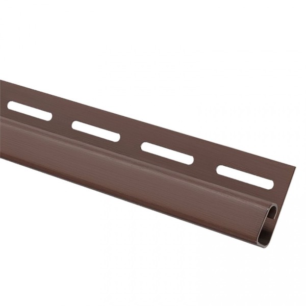 Финишная планка (завершающая полоса) для сайдинга, коричневый купить в Пушкино