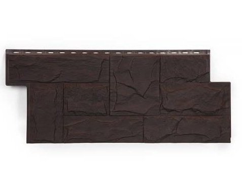 Фасадная панель T-Сайдинг-Гранит Леон ЭКО-2 Венге купить в Пушкино