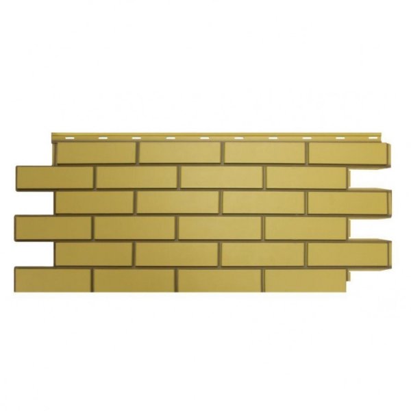Фасадная панель Nordside, Гладкий Кирпич, Желтый купить в Пушкино