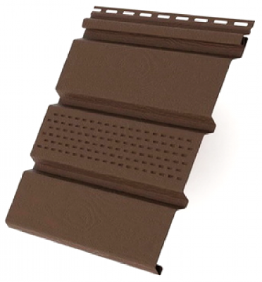 Софит с центральной перфорацией, коричневый