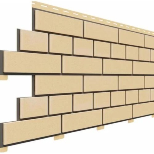 Фасадная панель Доломит Кирпич, Светло-желтый купить в Пушкино