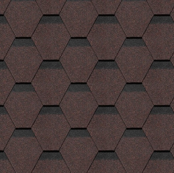 Гибкая черепица Docke, коллекция Шеффилд – Корица купить в Пушкино