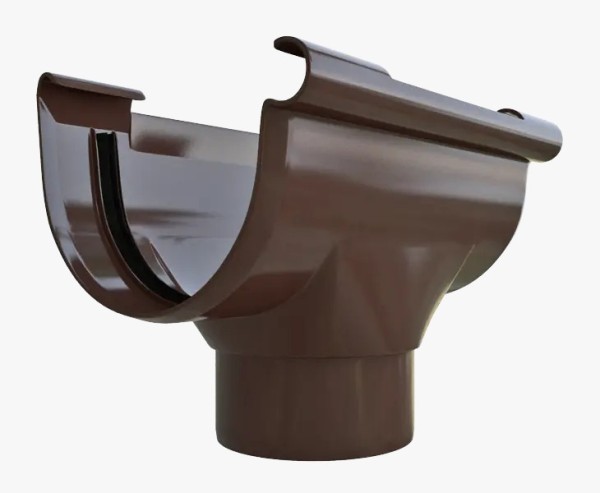 Водосток Альта-Профиль ПВХ – Воронка водосточная (коричневый) купить в Пушкино