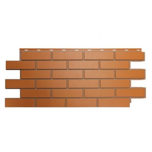 Фасадная панель Nordside, Гладкий Кирпич, Красный купить в Пушкино