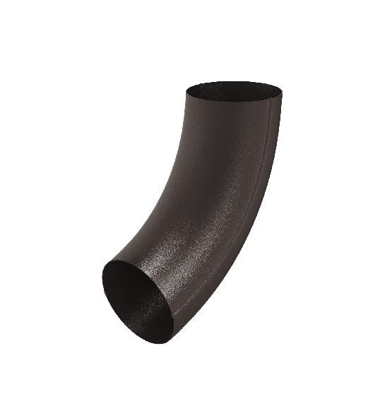 Водосток Aquasistem, Система 150/100 - Колено трубы RR 32 Тёмно-коричневый matt купить в Пушкино