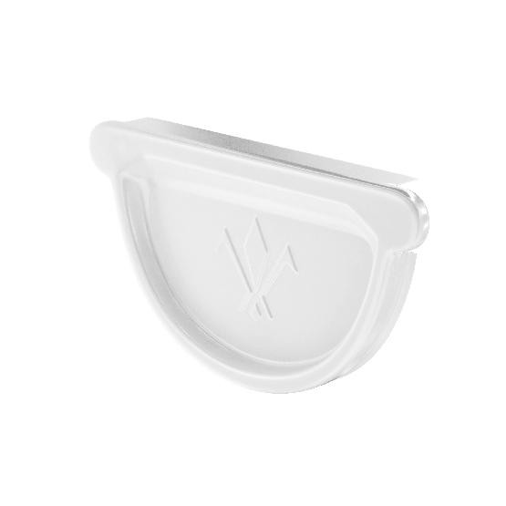 Водосток Aquasistem, система 150x100 - Заглушка универсальная с резиновым уплотнителем RR 20 Мраморно-белый купить в Пушкино