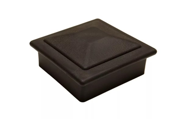 Крышка верхняя фигурная ПВХ для столба Deckart 100х100 Графит купить в Пушкино