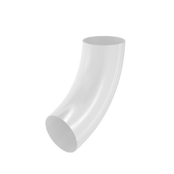 Водосток Aquasistem, система 150x100 - Колено трубы RR 20 Мраморно-белый купить в Пушкино