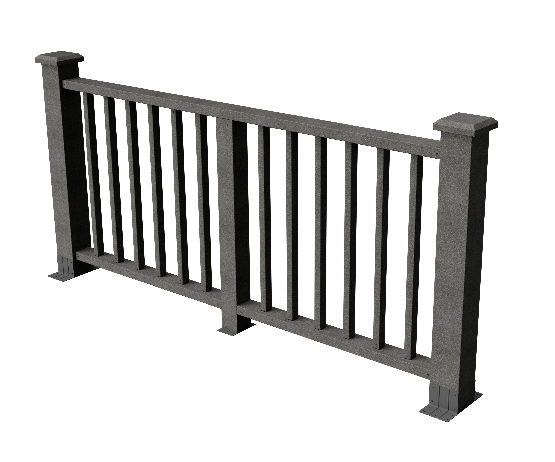 Ограждения декоративное ДПК GRINDERDECO Альма серый базальт купить в Пушкино