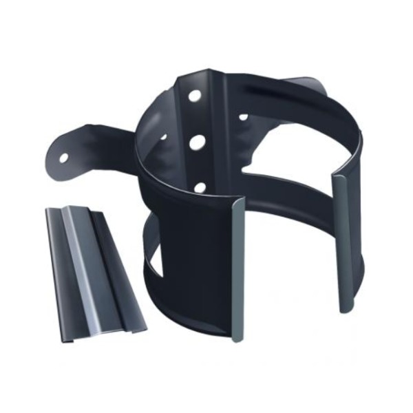 Водосток Grand Line 150x100 – Хомут трубы (на дерево) RAL 7024 купить в Пушкино