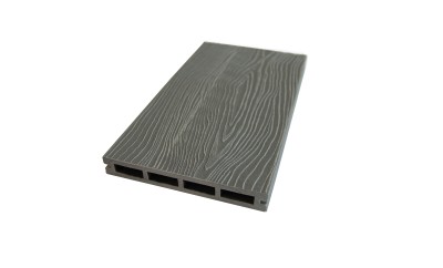 Террасная доская ДПК NanoWood Nature 3D (20мм) пустотелая Серый