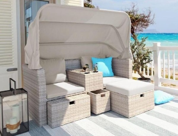 Комплект мебели AFINA плетеной из иск. ротанга AFM-330 Beige купить в Пушкино