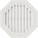 Восьмиугольная фронтонная вентиляционная решётка, Белая купить в Пушкино