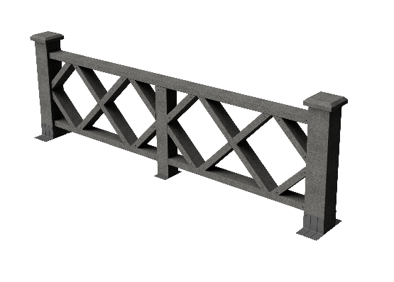 Ограждения декоративное ДПК GRINDERDECO Миллениум серый базальт купить в Пушкино