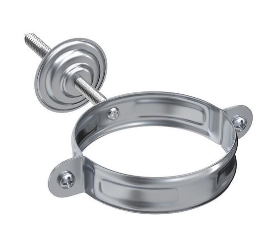 Водосток Aquasistem, Система 150/100 - Хомут для крепления трубы оцинковка купить в Пушкино