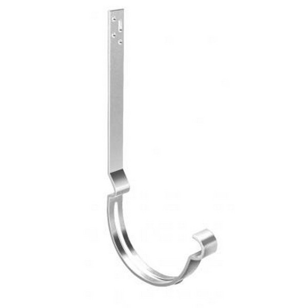 Водосток Grand Line 150x100 – Кронштейн длинный полоса RAL 9003 купить в Пушкино