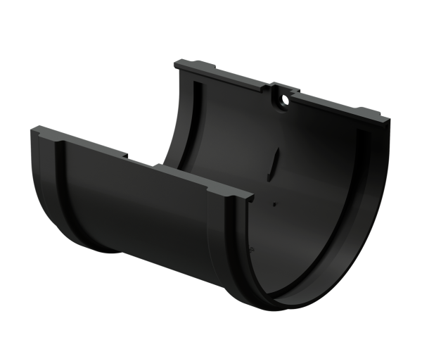 Соединитель желоба Docke Premium ПВХ - Карбон купить в Пушкино