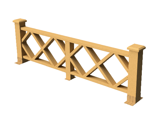 Ограждения декоративное ДПК GRINDERDECO Миллениум песчаник купить в Пушкино