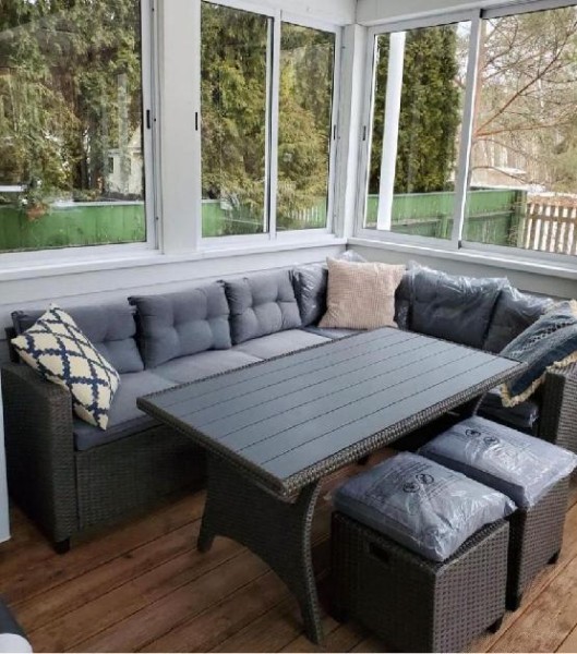 Комплект мебели AFINA плетеной из иск. ротанга AFM-307G-Grey купить в Пушкино