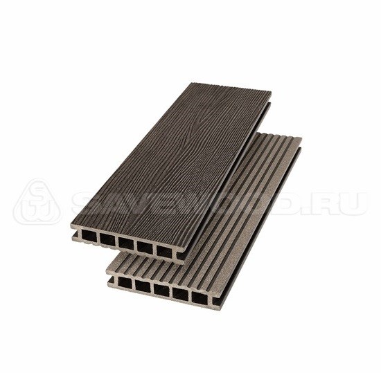 Террасная доска из ДПК SW Ornus радиальный распил темно-коричневый купить в Пушкино