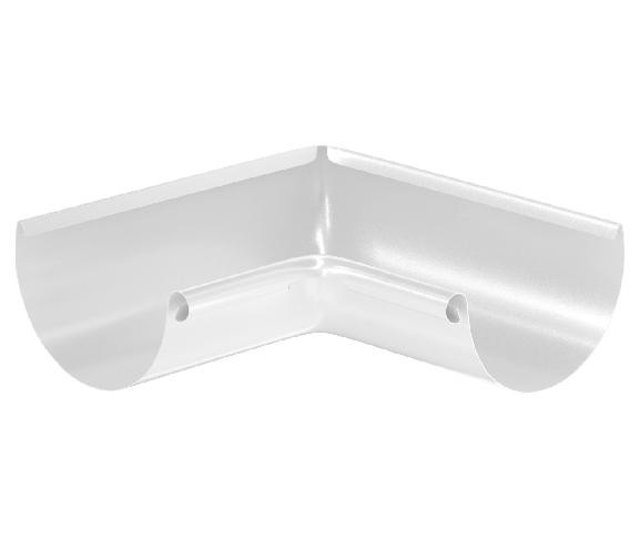 Водосток Aquasistem, система 150x100 - Угол желоба, внутренний 90° RR 20 Мраморно-белый купить в Пушкино