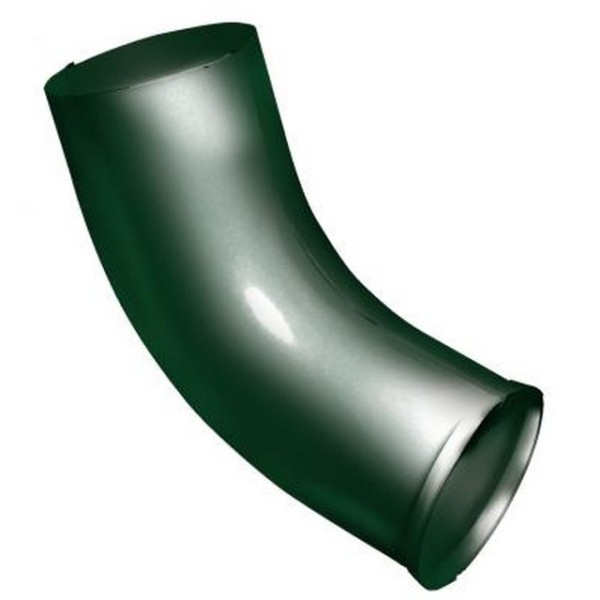 Водосток Grand Line 125x90 – Колено сливное RAL 6005 купить в Пушкино