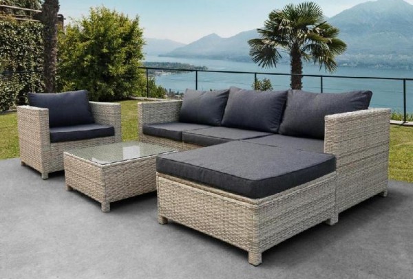 Комплект мебели AFINA плетеной из иск. ротанга YR821G Grey/Grey купить в Пушкино