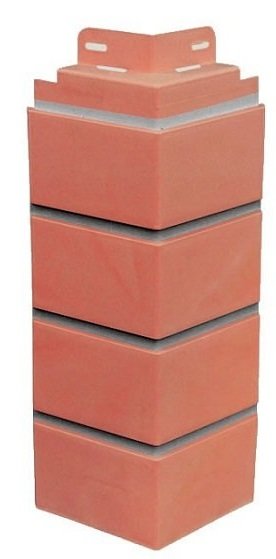 Угол к фасадной панели SteinDorf Кирпич красный с прокрашенными швами купить в Пушкино